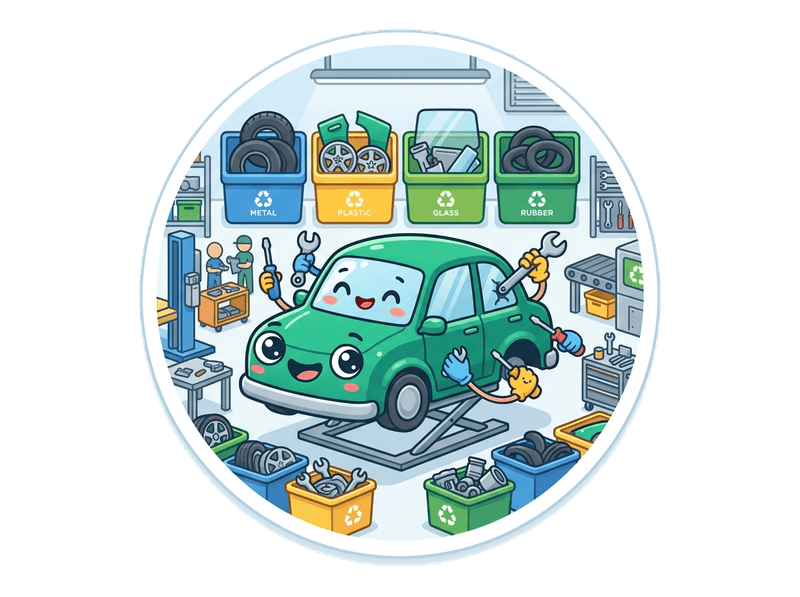 Illustration of salvage & dismantling service by Scrap Car SE9 Eltham & Mottingham